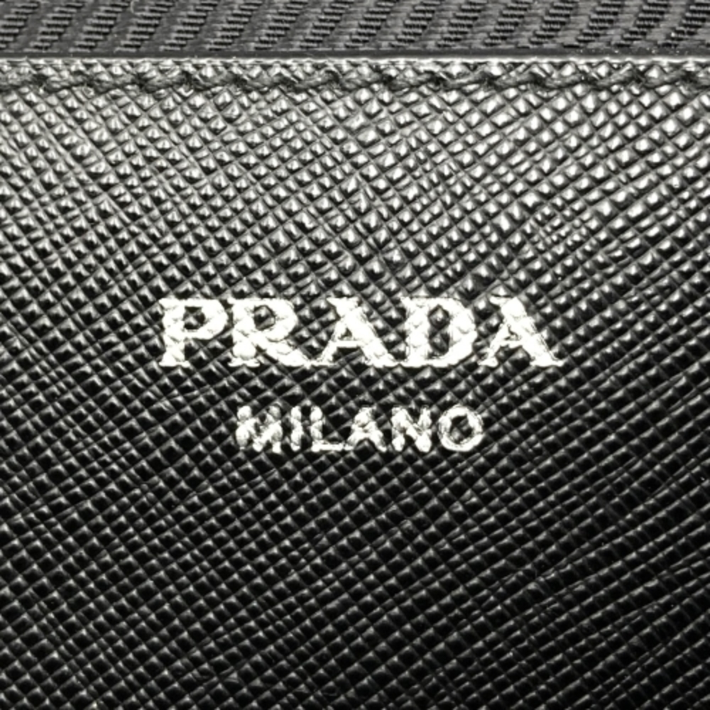Prada Plaid Pattern Nylon Rucksack Daypack Black … - image 7
